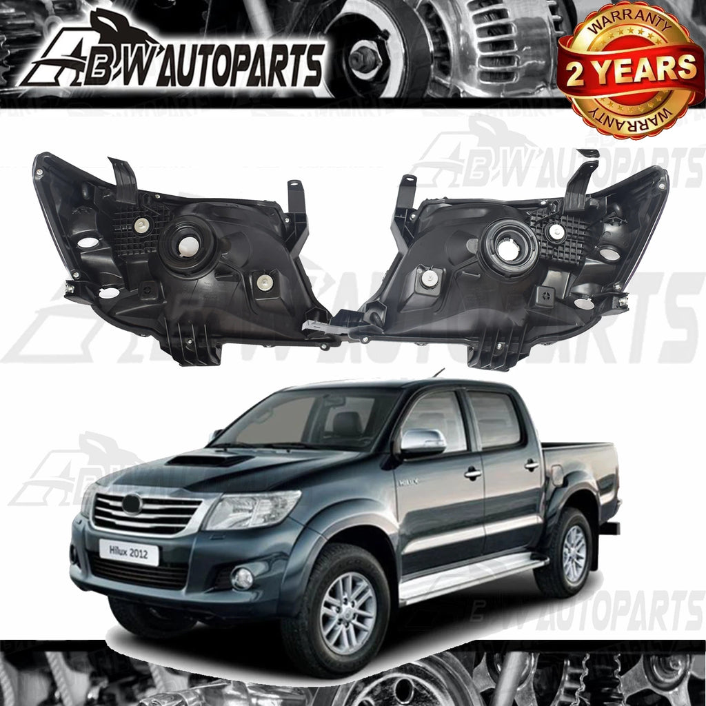 AU Pair LH+RH Left+Right Head Light Lamp For Toyota Hilux Ute 2011~2015 2WD 4WD