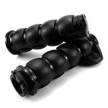 Load image into Gallery viewer, 1" Black Handlebar Hand Bar Grips For Harley Sportster Road King Electra Glide S