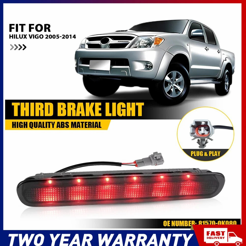 Tailgate LED Tail Light Bar 3rd Brake Rear Lamp For Toyota Hilux Vigo 2005-2014