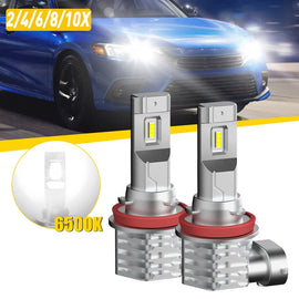 2-10x AUXITO 2PC H8 H11 H16 LED Fog Driving Light 6500K Super Bright Bulb White
