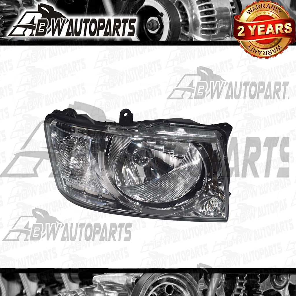 Pair LH&RH Headlights For Nissan Patrol Wagon GU Y61 2004-2015 Front Chrome Lamp