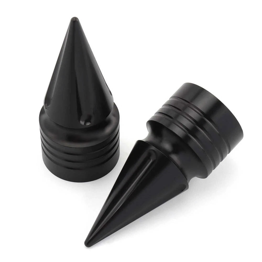 Spike Front Axle Nut Covers Caps Motor for Harley Sportster Touring Dyna Softail