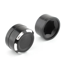 Load image into Gallery viewer, Pair Aluminum Rear Axle Bolt Nut Cap Cover For Harley Softail Fat Boy 2018+2023