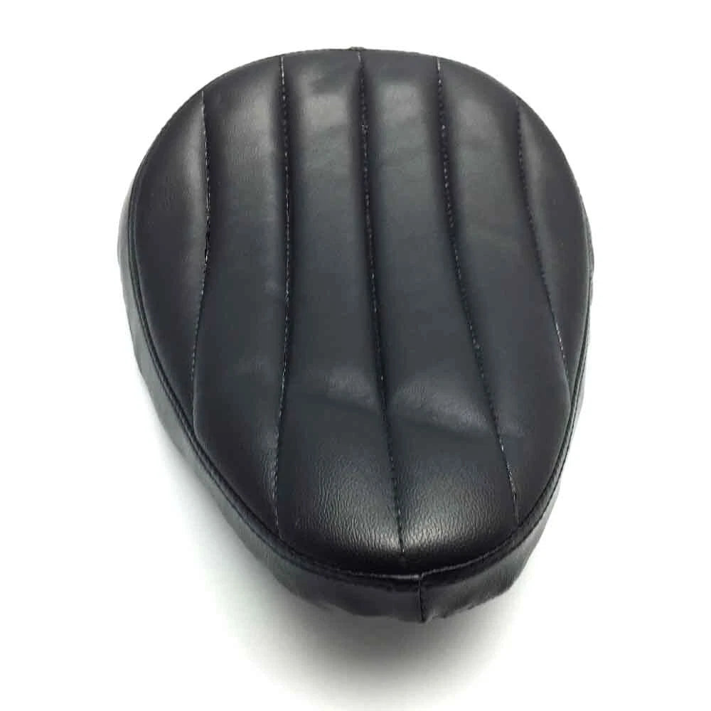 Black Motorcycle Leather Driver Solo Seat for Harley Bobber Chopper For Honda ST