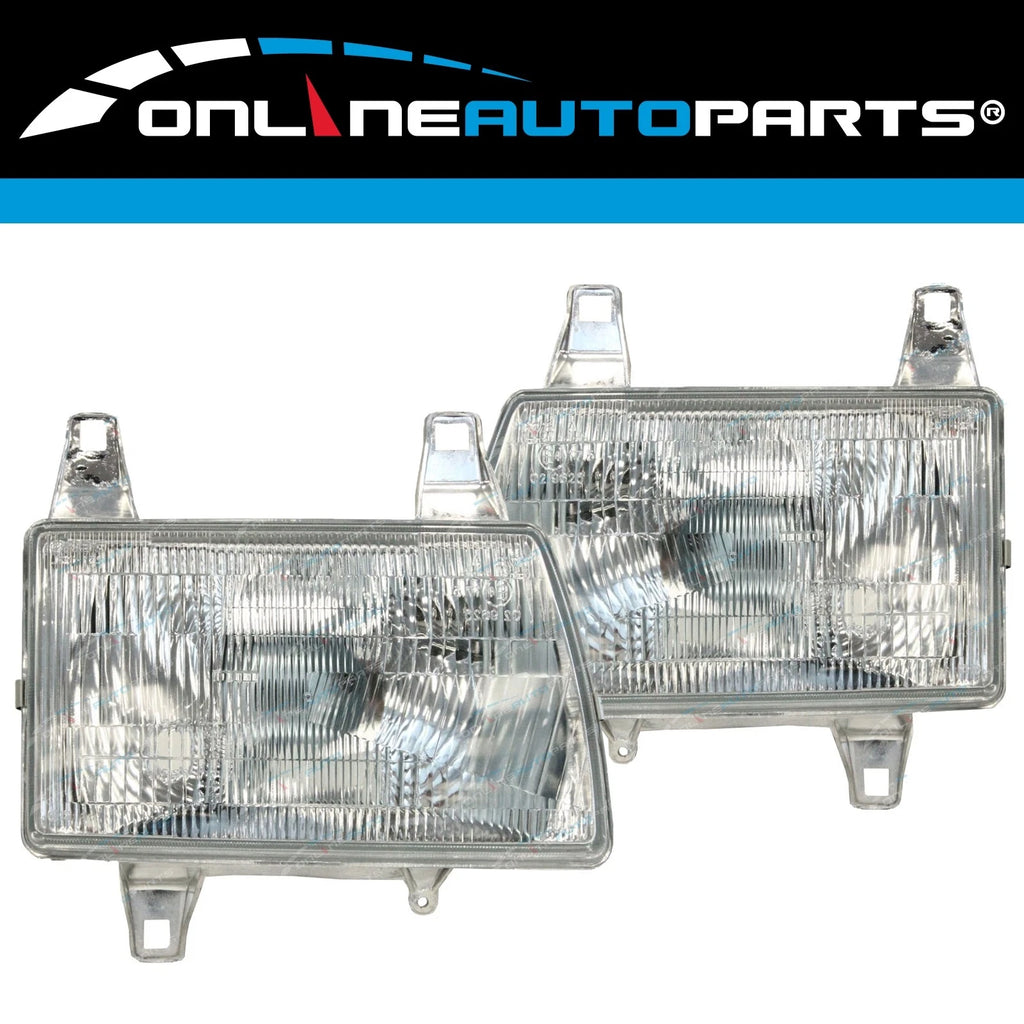 LH+RH HeadLights Pair for Mazda Bravo UF B2500/B2600 Ford Courier PD Ute 96-99