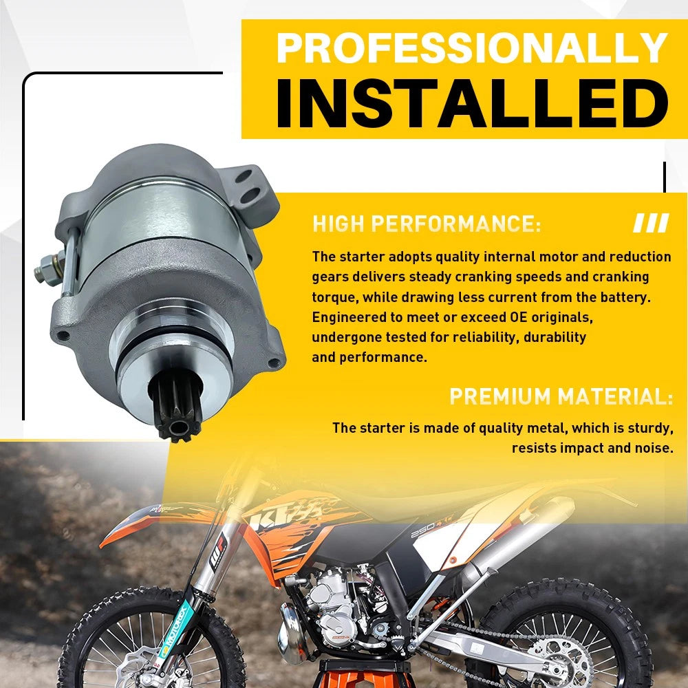 2x STARTER MOTOR FOR Motorcycles Off-Road 250 XC-W 2008 2009 2010 11 12 249cc