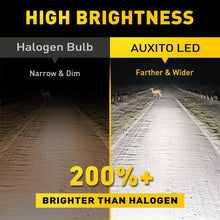 Load image into Gallery viewer, AUXITO Pair H4 Headlight Globe Light LED 6500K Bulbs Kit White High Low Beam
