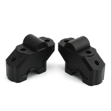 Load image into Gallery viewer, Black handlebar riser clamp set compatible with Harley Nightster 975 RH975 2022+