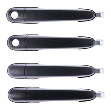Load image into Gallery viewer, 4pc Front Rear Left &amp; Right Outer Door Handle Black for Hyundai Tucson JM 04 -10