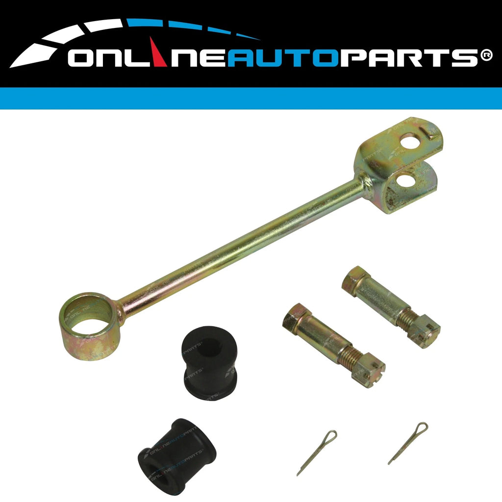 2 Rear Stabiliser Sway Bar Link Pins + Bush for Landcruiser HJ45 FJ45 HJ47 LWB