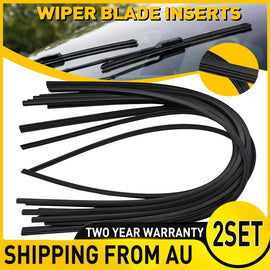 Sale 20x Auto Car Bus Windshield Frameless Blade Wiper Rubber Refill 24inch 6mm