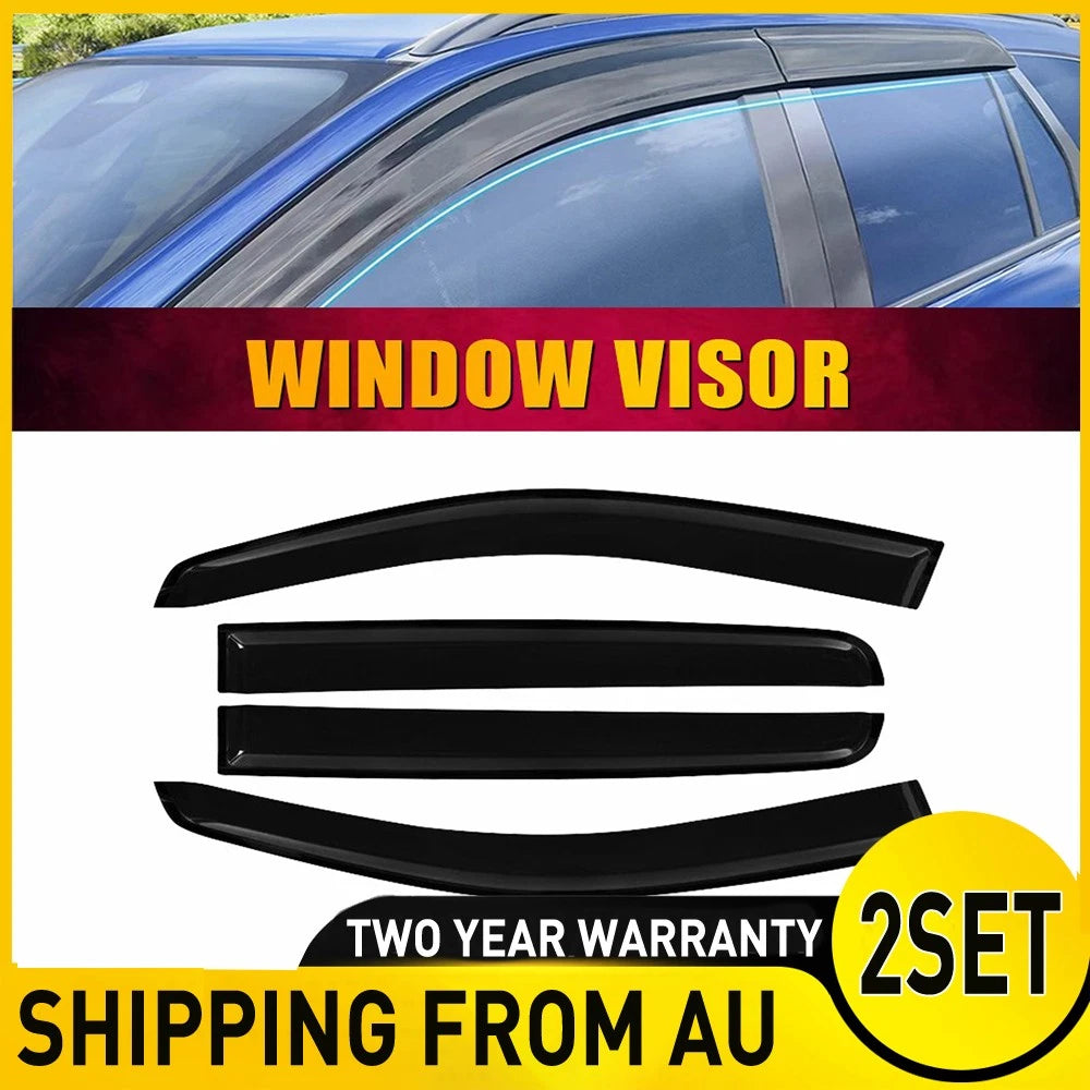 8x Injection Weather Shields Window Visor for Ford Everest Next-Gen 2022-Onwards