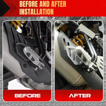 Load image into Gallery viewer, Fits For Ducati DesertX CNC Billet Passenger Heel Guards Matt Anodized Silver ST