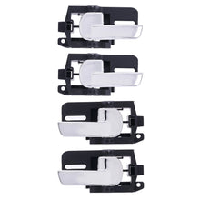 Load image into Gallery viewer, 4pc LEFT + RIGHT FRONT &amp; REAR Door Handle Inner Chrome for Nissan Dualis 07-16
