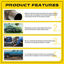 Load image into Gallery viewer, 2" Megapower Exhaust Hotdog Resonator Muffler Glass Pack 12" Long High AUS.