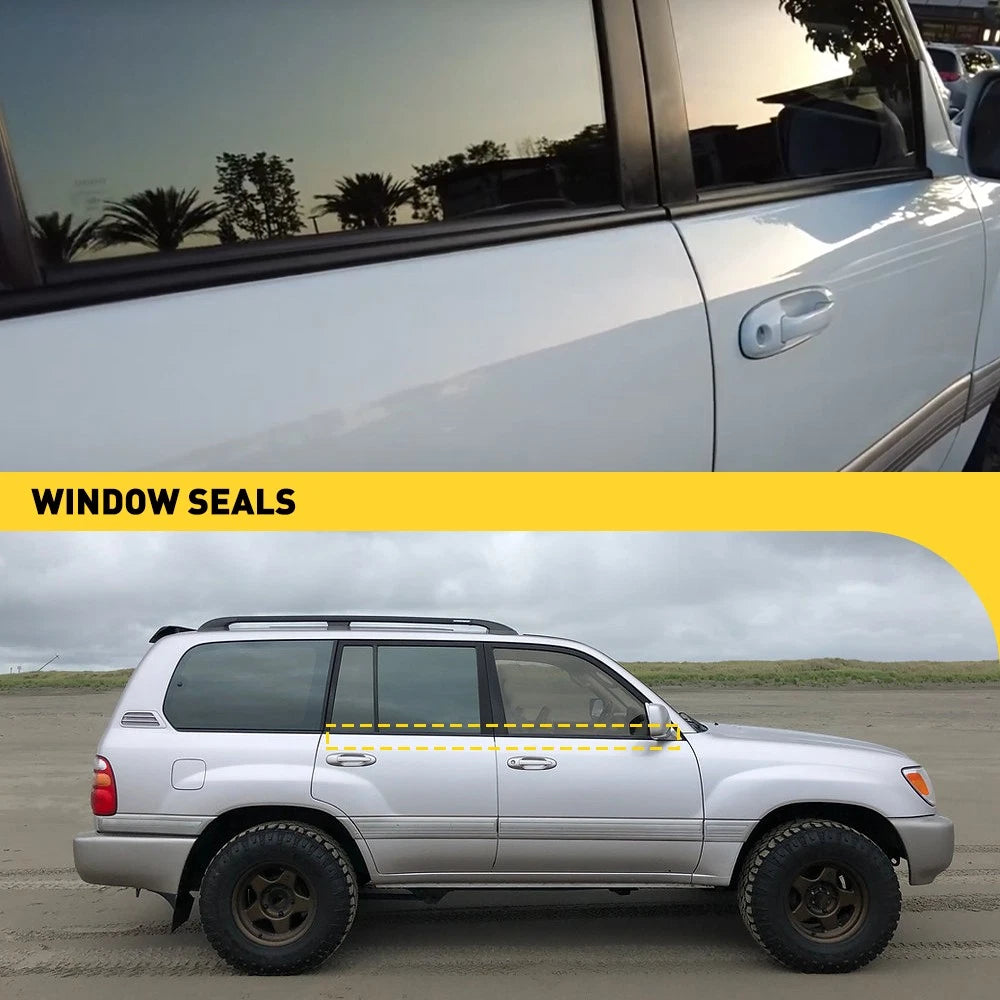 Window Seals Weather Strip for 4 Door Toyota LandCruiser 100 105 Series SUV