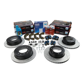 Bendix Front & Rear Brake Pads + Rotors for Toyota Prado KZJ95R RZJ95R VZJ95R