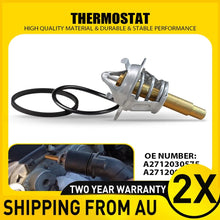 Load image into Gallery viewer, 2x Thermostat &amp; O-Ring Seal Fit Mercedes Benz C-Class C180 C200 C230 A2712000015