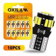 2/4/10Pcs T10 LED W2W 18SMD Car Wedge Tail Parking Plate Light Bulb 12V WHITE