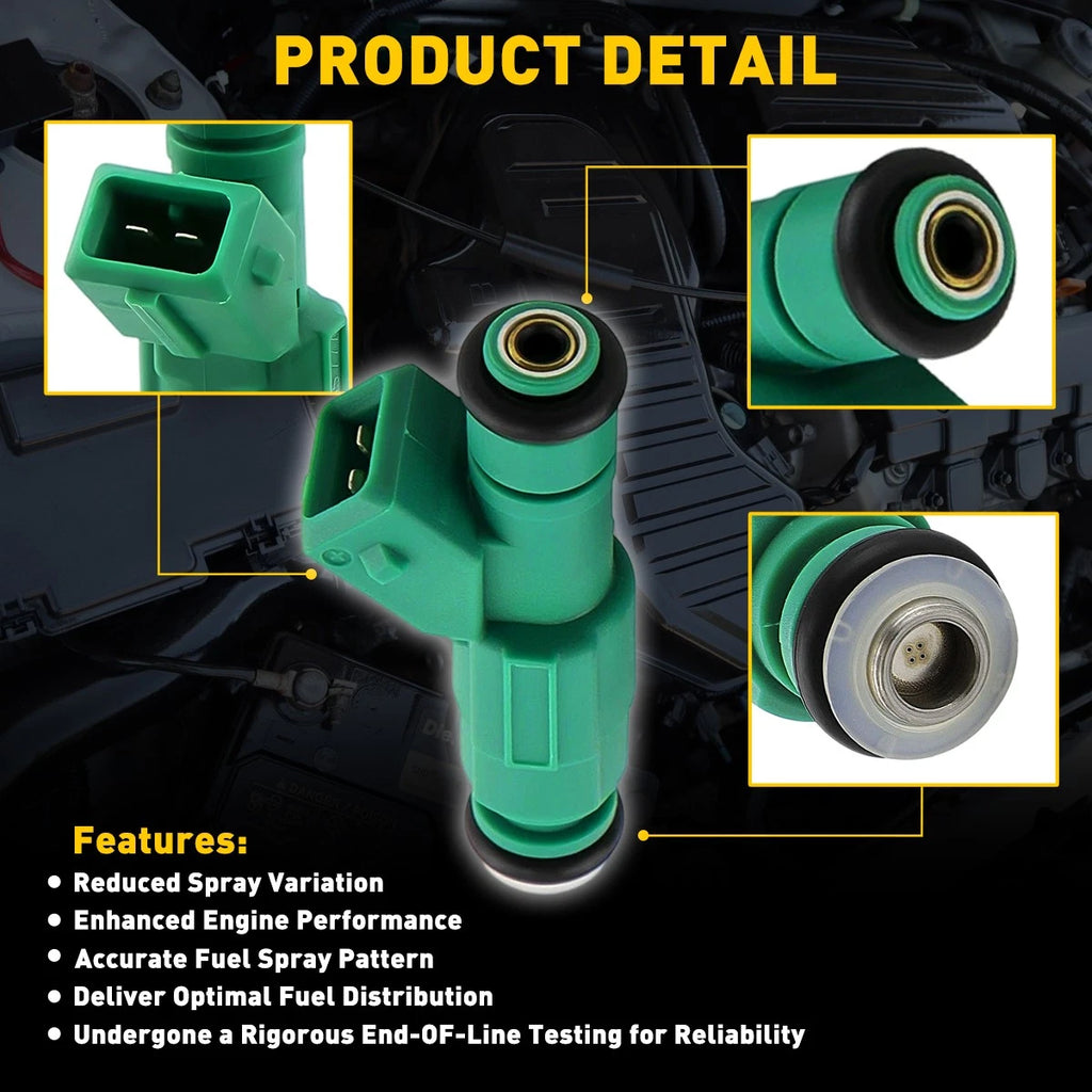 FOR HOLDEN 3.8L V6 280155777 STANDARD VT/X/Y/S/6/N/R INJECTORS SERVICED GREEN