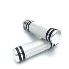Load image into Gallery viewer, Pair 1" Motorcycle Handlebar Hand Grips Chrome Aluminum for Harley Sportster ST