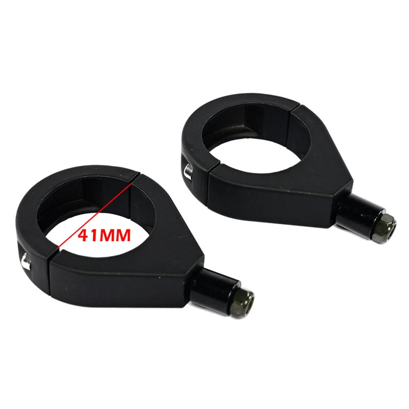 Chrome Turn Signal Light Bracket Indicator for 41mm Front Fork Motorcycle Holder