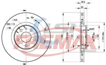 Load image into Gallery viewer, Fremax Front Disc Rotors for Alfa Romeo Spider 2.0 95-05