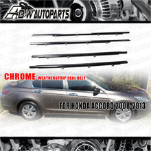 Load image into Gallery viewer, 4pc Weather Strip Outside Window Moulding Trim Seal Belt for Honda Accord 08-12