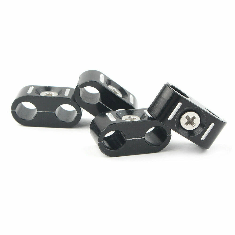 4x Brake Throttle Cable Wire line Clips Holder Clamp Fit for Harley 1984-UP ST