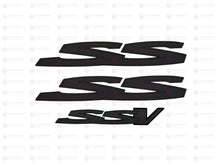 Load image into Gallery viewer, Matte Black Side Rear SS SSV Set Badge Emblem Holden Commodore VE VF SS 3PCS