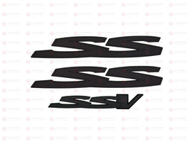 Matte Black Side Rear SS SSV Set Badge Emblem Holden Commodore VE VF SS 3PCS