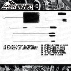 12 Brushes for Engine Crankshaft Oil Holes Cylinder Heads Cleaning Brush Kit