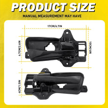 Load image into Gallery viewer, 1/2x Chrome Front Right Left Inner Interior Door Handle for Hyundai i30 FD 07-12