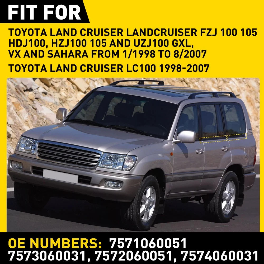 Window Seals Weather Strip for 4 Door Toyota LandCruiser 100 105 Series SUV