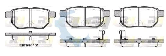 Rear Bendix GCT Brake Pads and Rotors for Toyota COROLLA ZRE152R ZRE182R 07-18