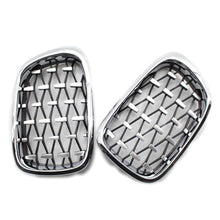 Load image into Gallery viewer, 2x Chrome Diamond Meteor Kidney Front Grille For BMW 5 Series E39 M5 99-2003 ST