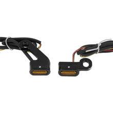 Load image into Gallery viewer, 2X Black LED Turn Signal Indicator Running Light Fit For Harley Touring Softail