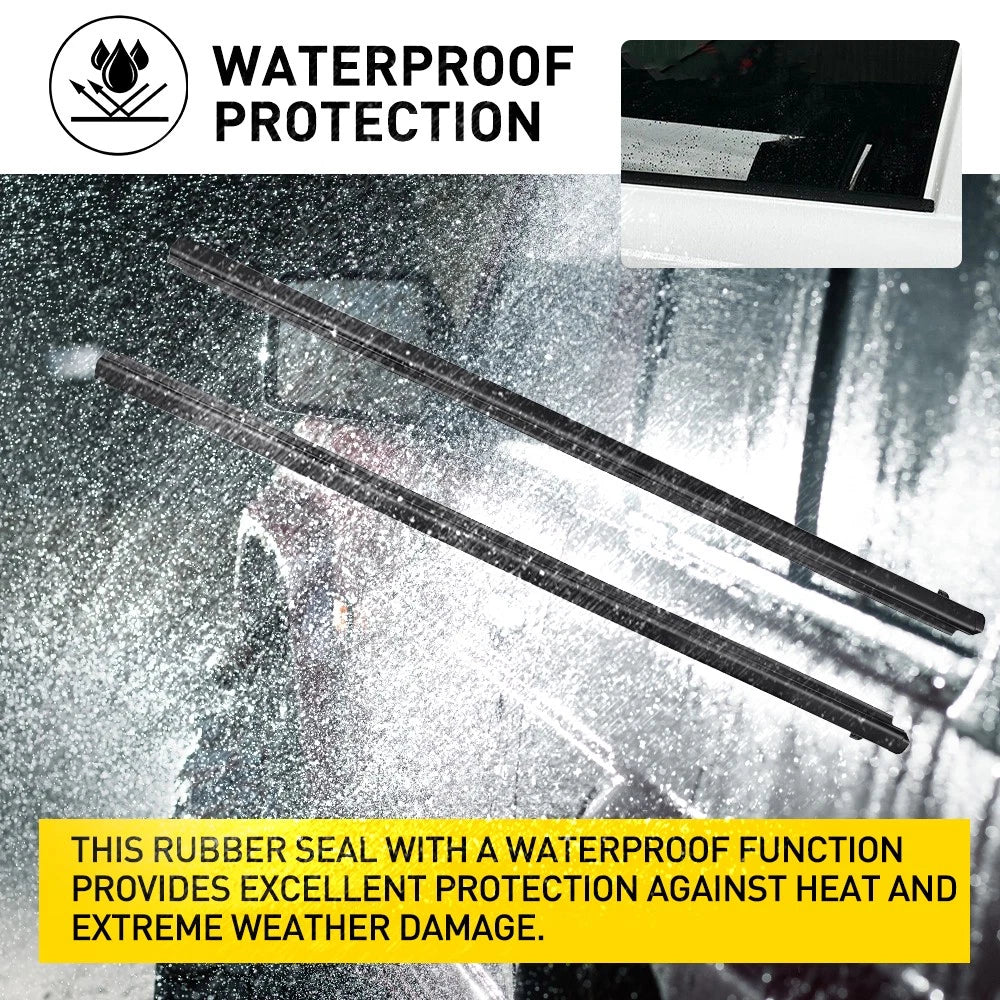 2*Weather strip Window Seals For Mazda BT50 2012-2019 Two-Door version only