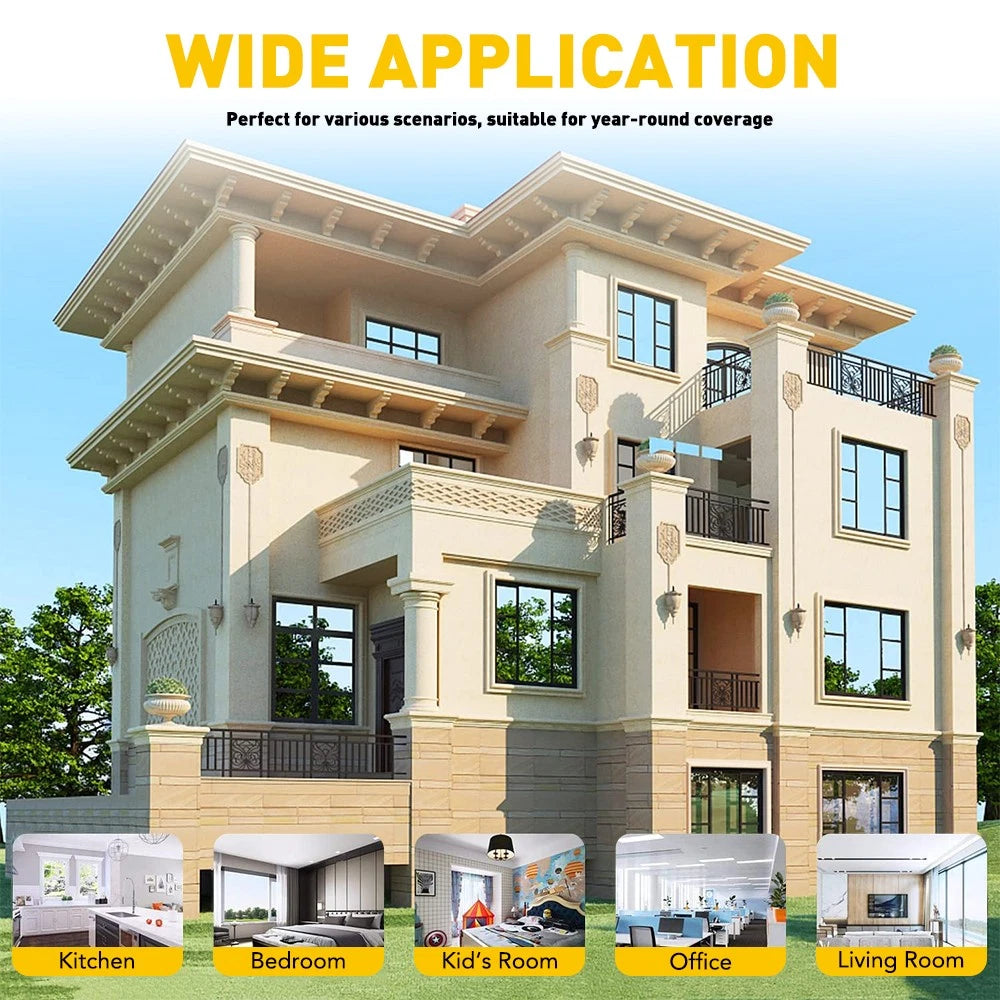 Window Tint 35% VLT 50cmX3m Car Film Roll Silver Home Tool Tinting Kit Universal