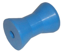 Load image into Gallery viewer, 4" Cotton Reel Boat Trailer Bow Roller Blue Polypropylene