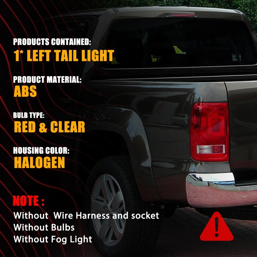 1-3X LHS Left Tail Light Lamp (No Fog) For Volkswagen VW Amarok 2H Ute 2010~2021