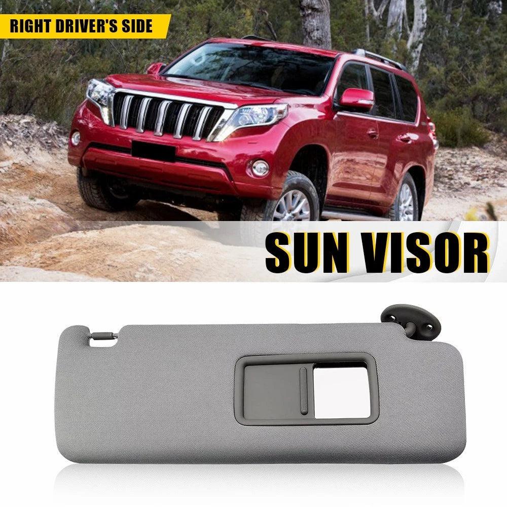 Right Sun Visor Driver Side Gray For Toyota Prado 2010-2023 For 74310-35A91-B1