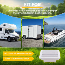 Load image into Gallery viewer, 12V RV Caravan Motorhome Side Air Trailer Vent Ventilation Cooling Exhaust Fan
