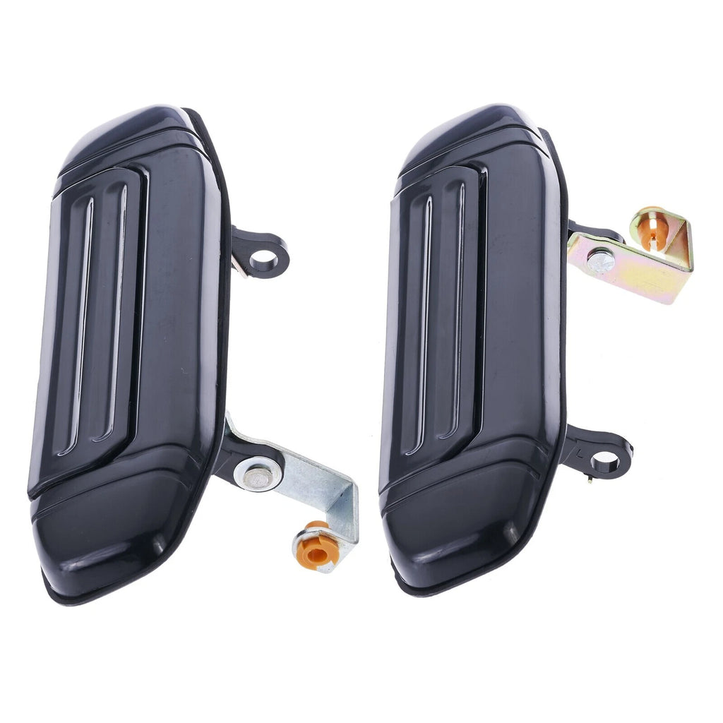 Door Handle Outer for Mitsubishi Pajero 91-00 Set 4 Black FRONT REAR LEFT+RIGHT