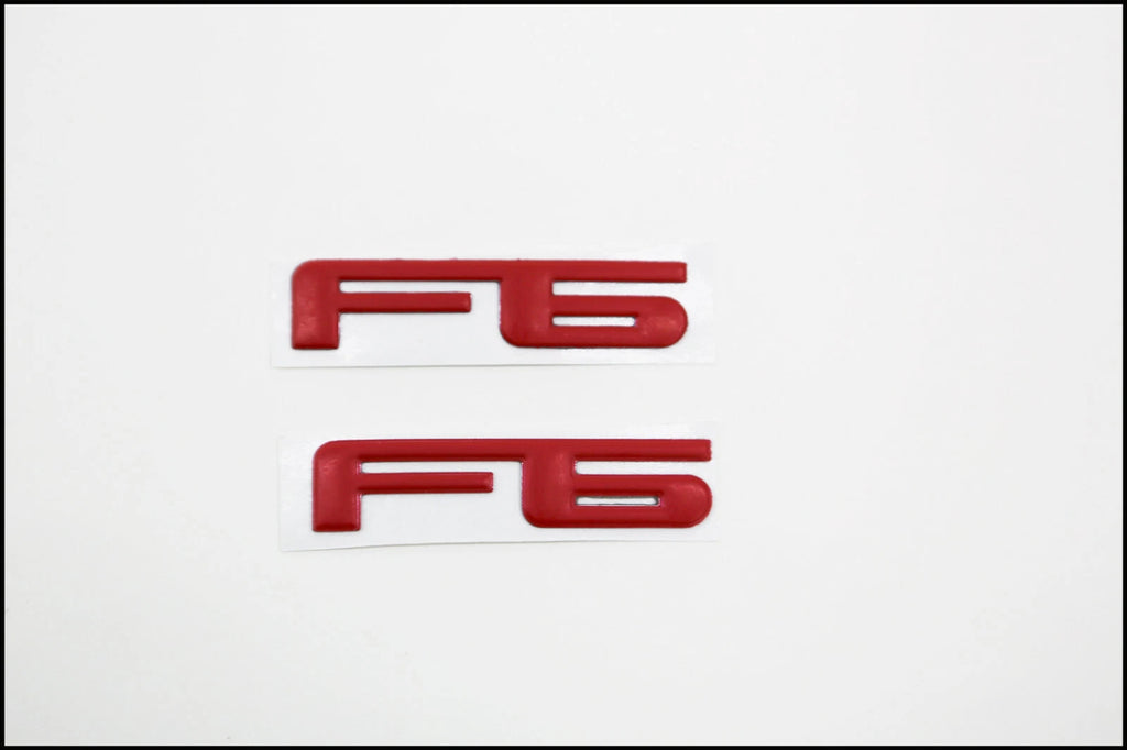2 X F6 DECAL BADGE SUIT FORD BA/BF/FG FPV/FALCON/XR6/XR8/FALCON/SEDAN/UTE/TURBO