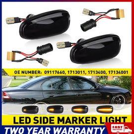 2X Smoked Smokey LED Side Indicator Light 1713011 Fits Holden Commodore VY VZ A