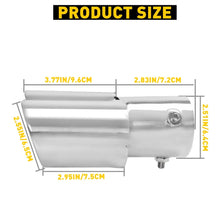 Load image into Gallery viewer, Stainless Steel Car Rear Round Exhaust Muffler Tail Trim End Pipe Tip Stright AU