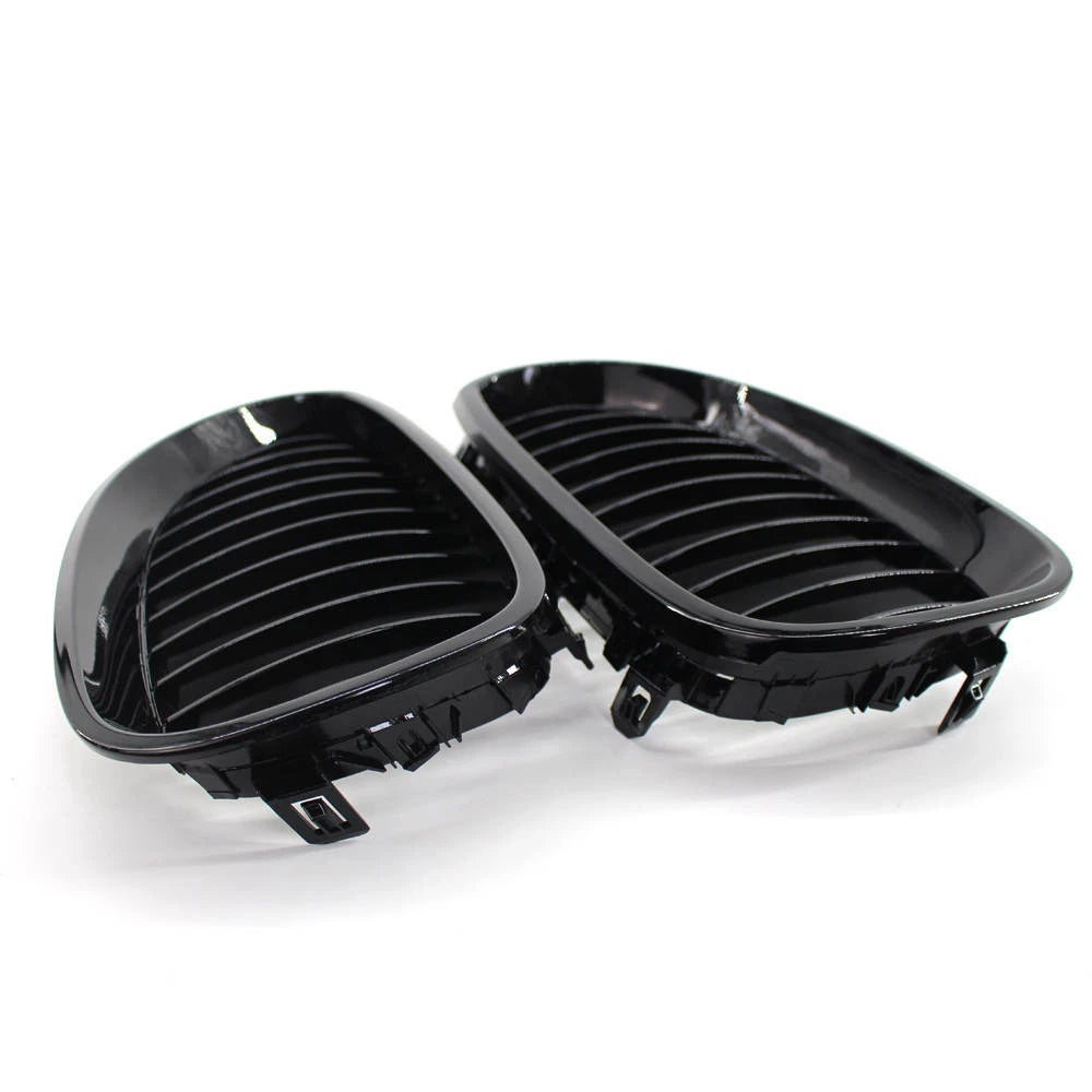 Gloss Black Front Kidney Grill Grille For BMW 5 Series E60 E61 03-2010 M5 04-10