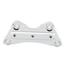 Load image into Gallery viewer, Chrome Handlebar Riser Top Clamp Mount For Harley Touring Street Glide Road King