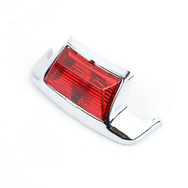for Harley Touring Softail RED Lens Chorme Plated Rear Fender Tip LED Light ST